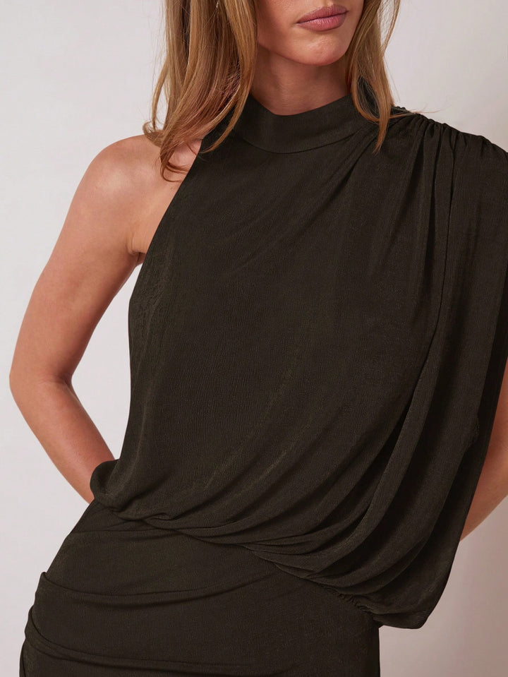 Rochie maxi SHEIN, maro
