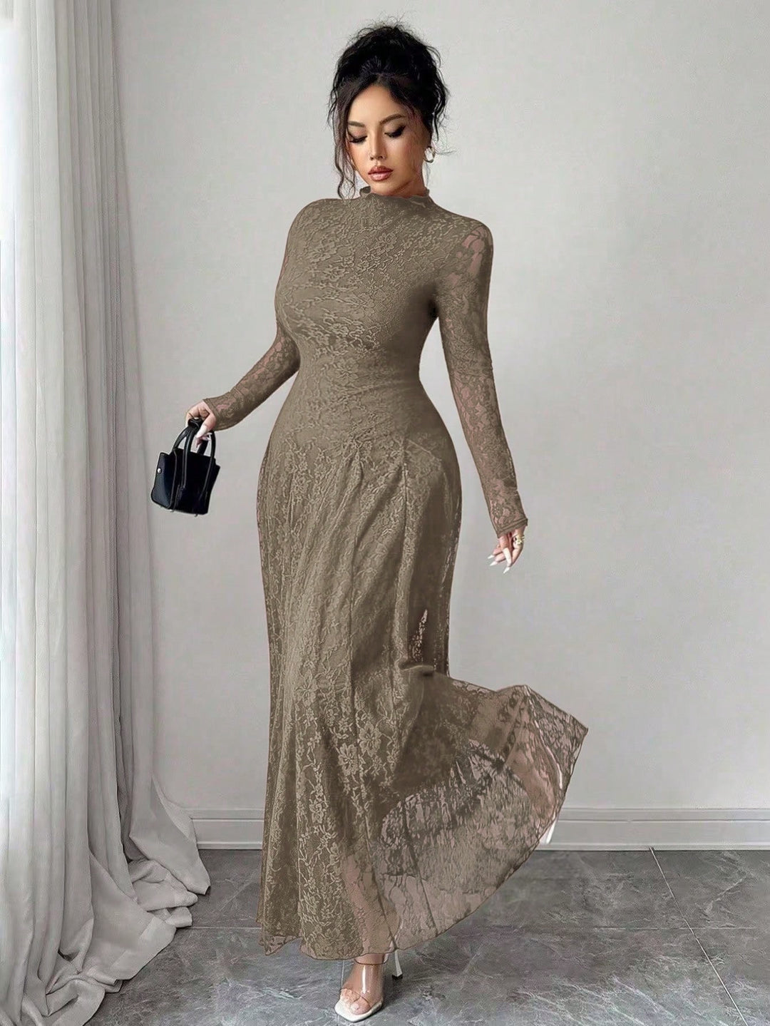 Rochie SHEIN, kaki