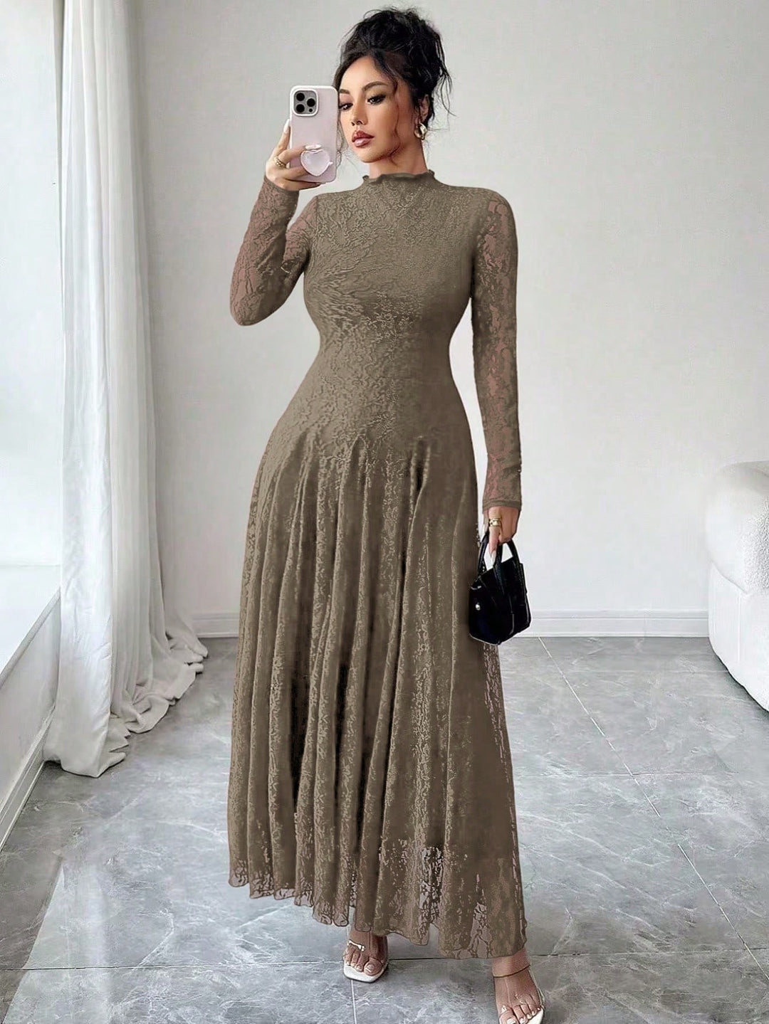 Rochie SHEIN, kaki