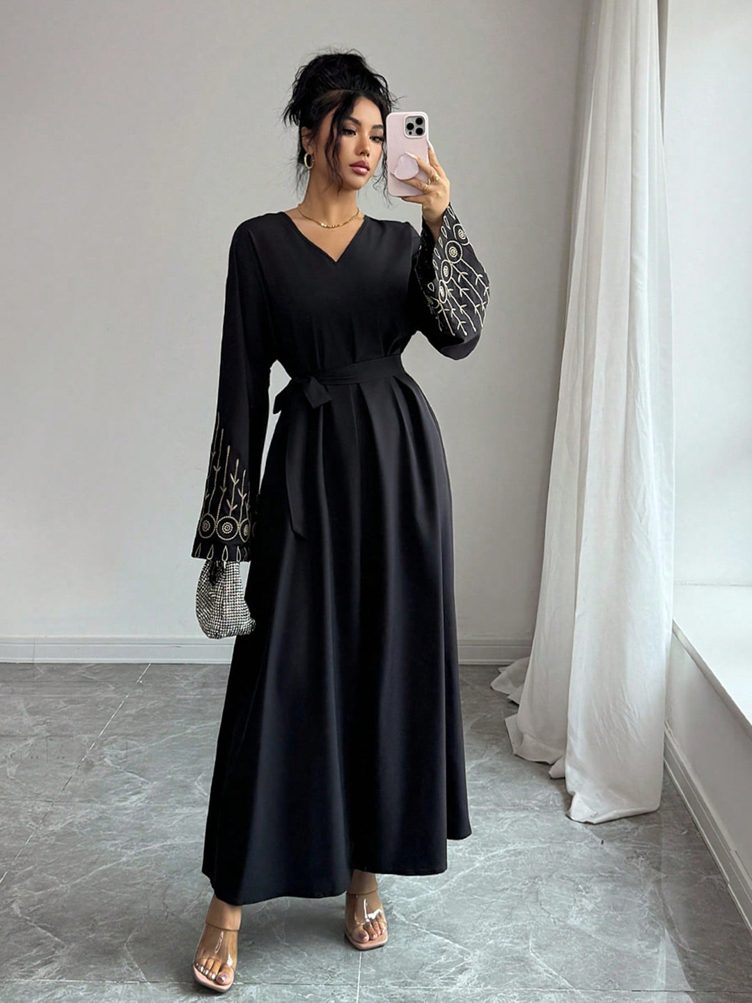 Rochie maxi SHEIN, negru