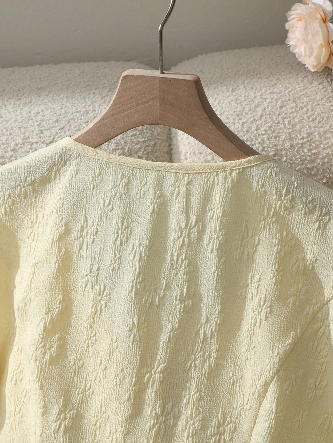 Cămașă cu mânecă scurtă SHEIN, galben