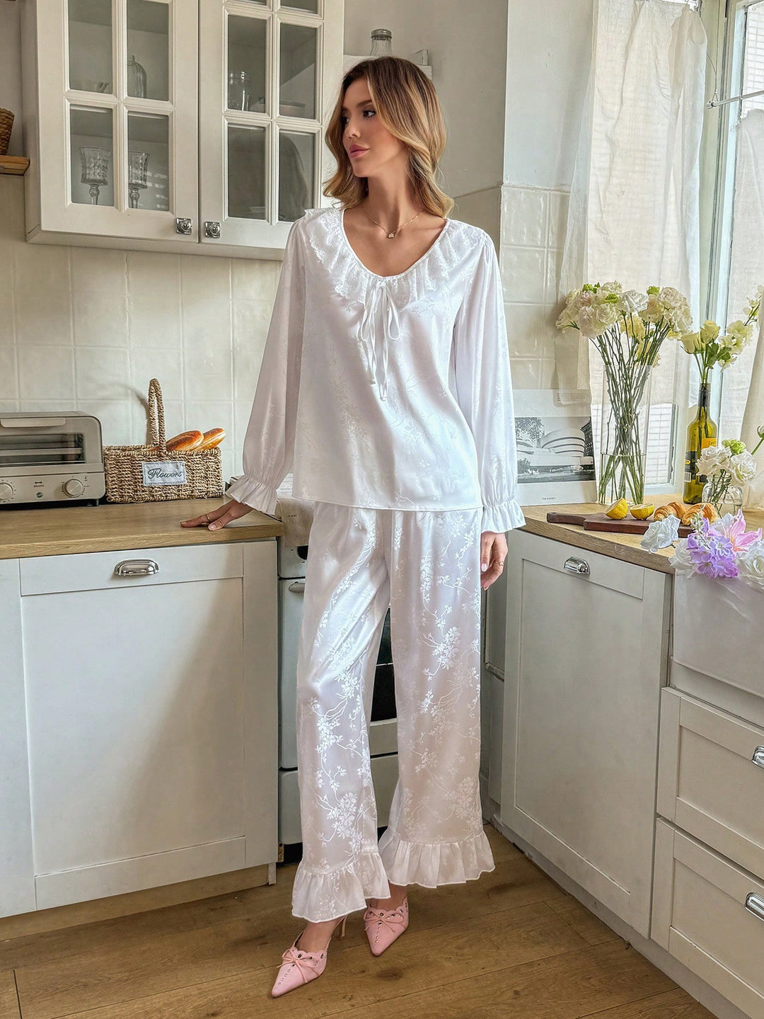 Pijama SHEIN, alb
