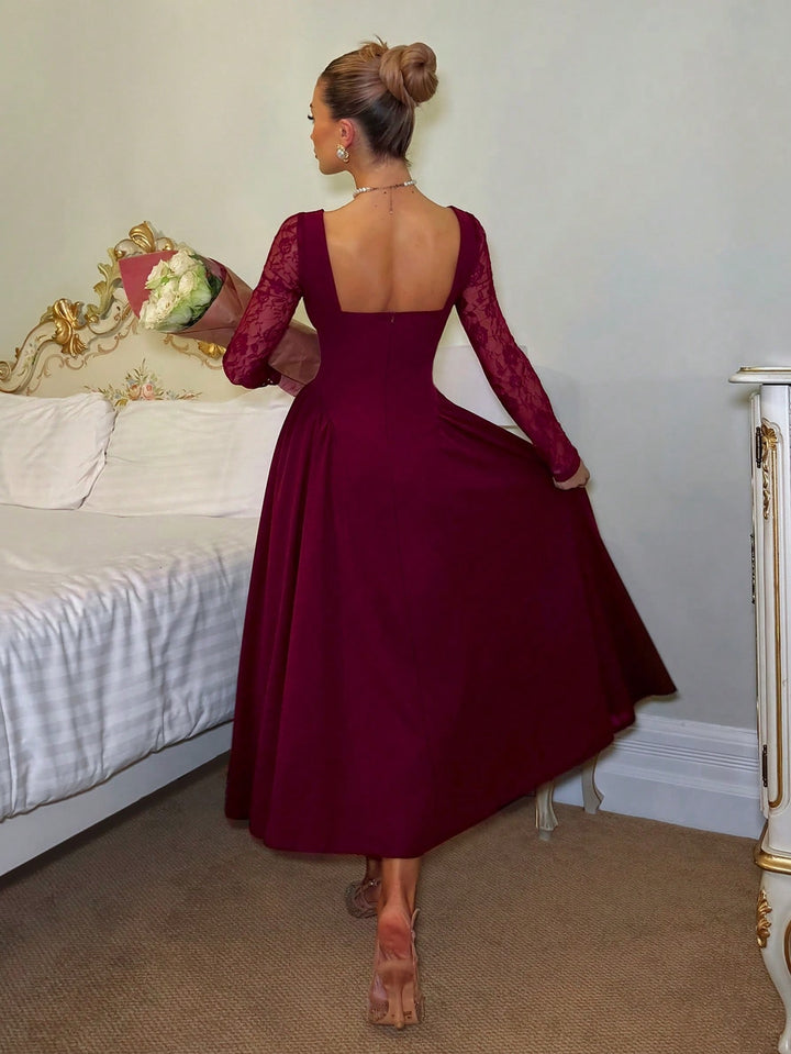 Rochie maxi SHEIN, vișiniu