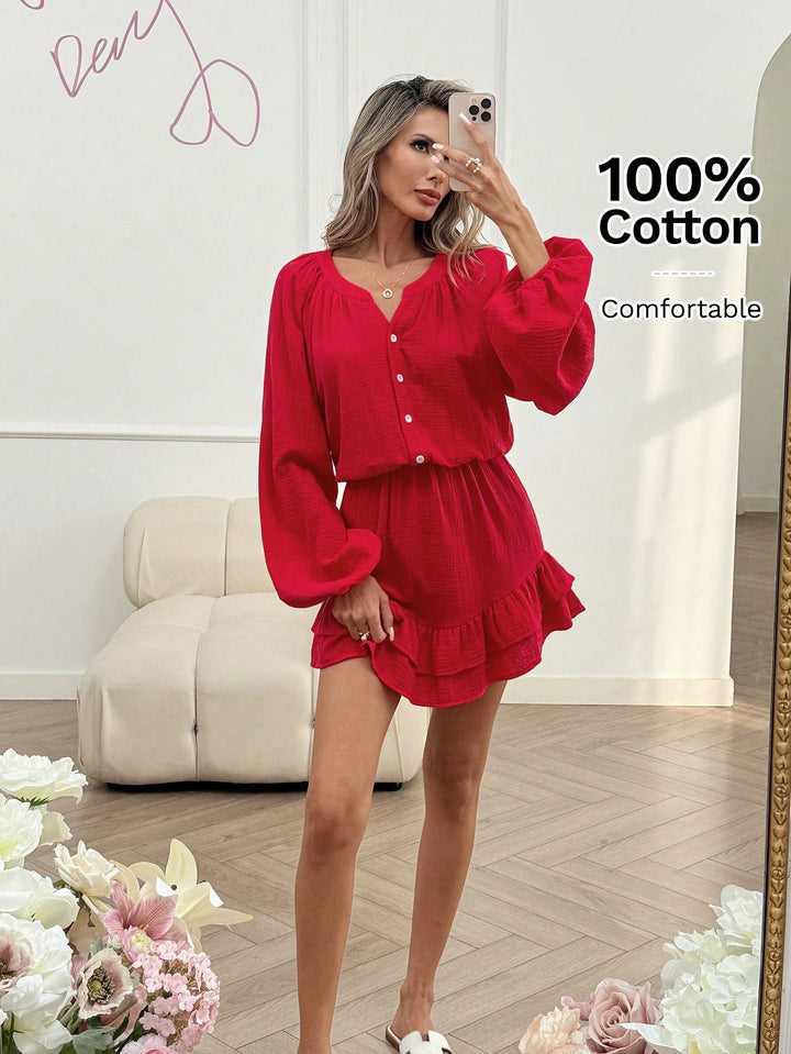 Rochie scurtă SHEIN, roșu