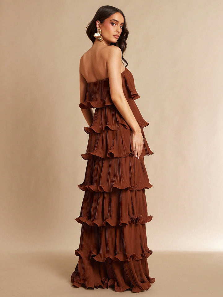 Rochie maxi SHEIN, maro