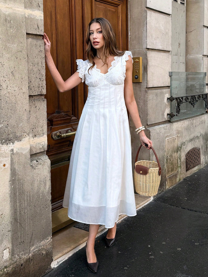 Rochie midi SHEIN, alb