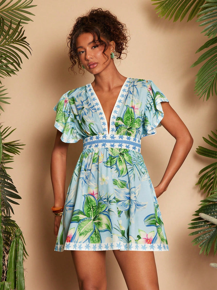 Rochie mini SHEIN, verde