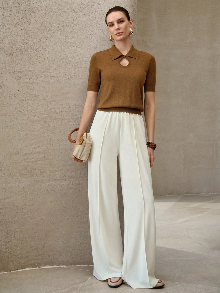 Pantaloni SHEIN, crem
