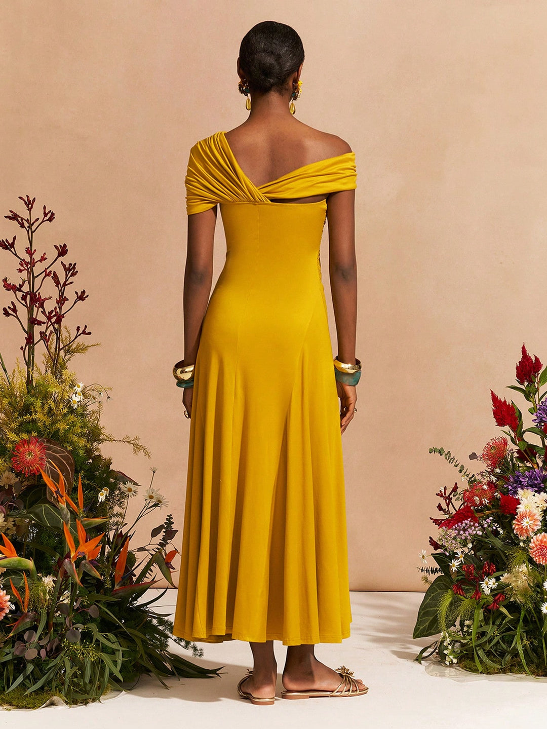 Rochie maxi SHEIN, galben