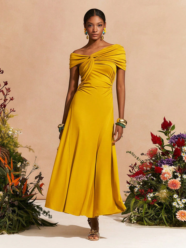 Rochie maxi SHEIN, galben