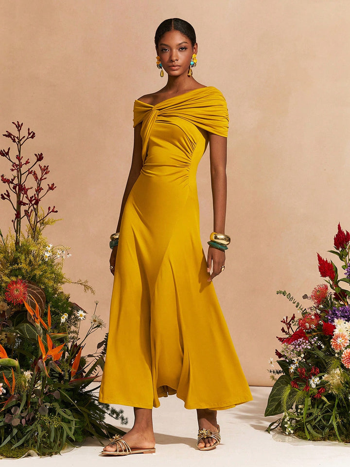 Rochie maxi SHEIN, galben