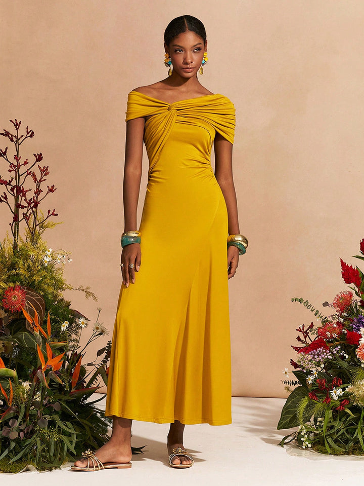 Rochie maxi SHEIN, galben