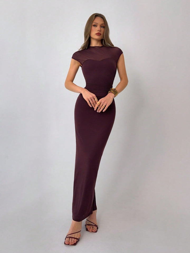 Rochie midi SHEIN, vișiniu