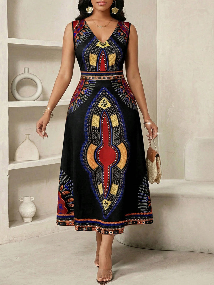 Rochie midi SHEIN, mix culori