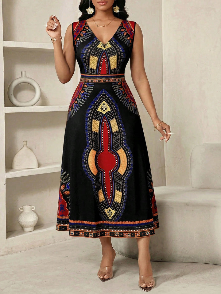 Rochie midi SHEIN, mix culori