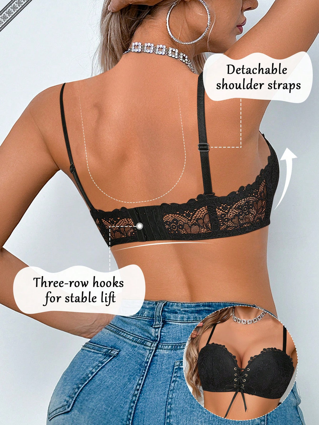 Sutien SHEIN, negru