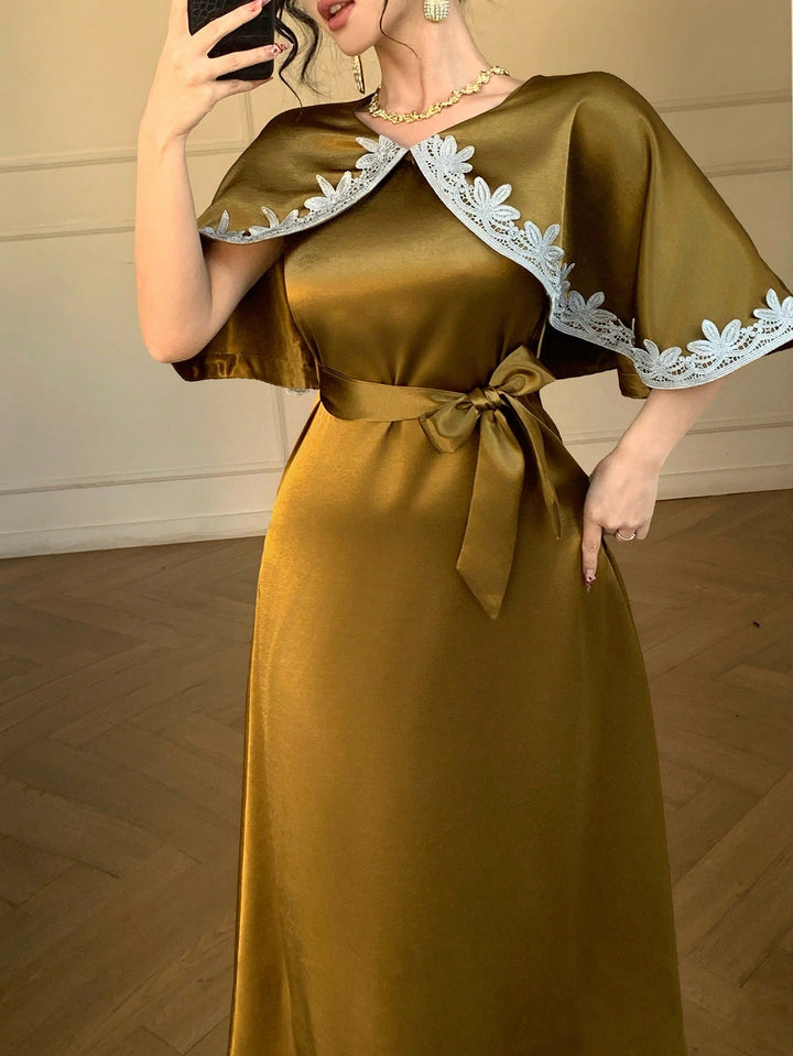 Rochie maxi SHEIN, auriu