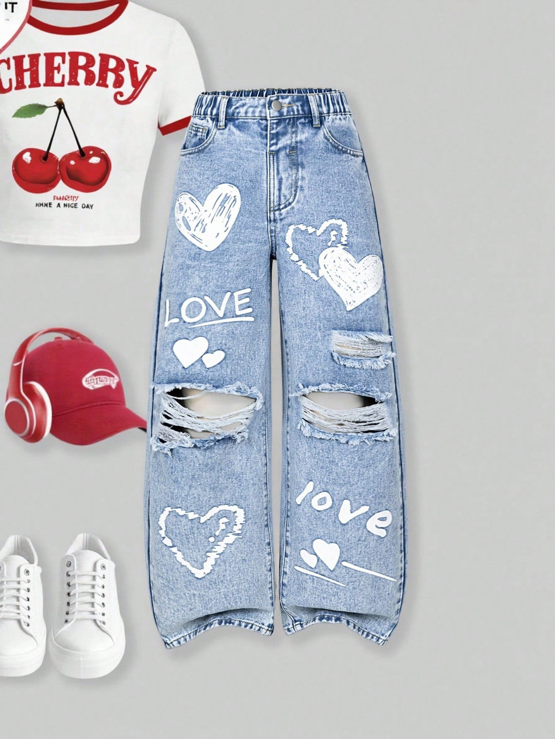 Jeans SHEIN, albastru