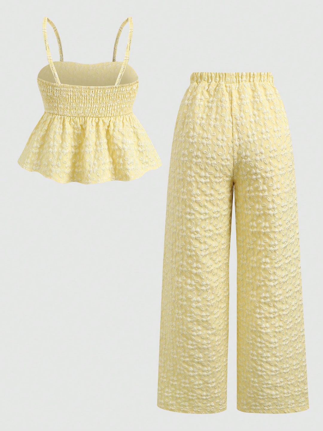 Set de maiou și pantaloni SHEIN, galben