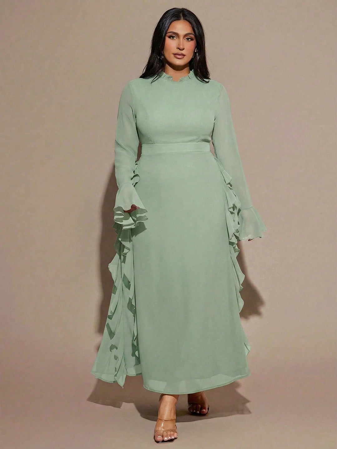 Rochie maxi SHEIN, verde