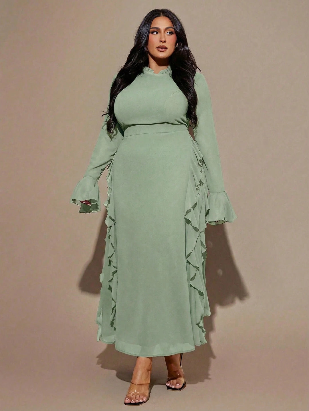 Rochie maxi SHEIN, verde