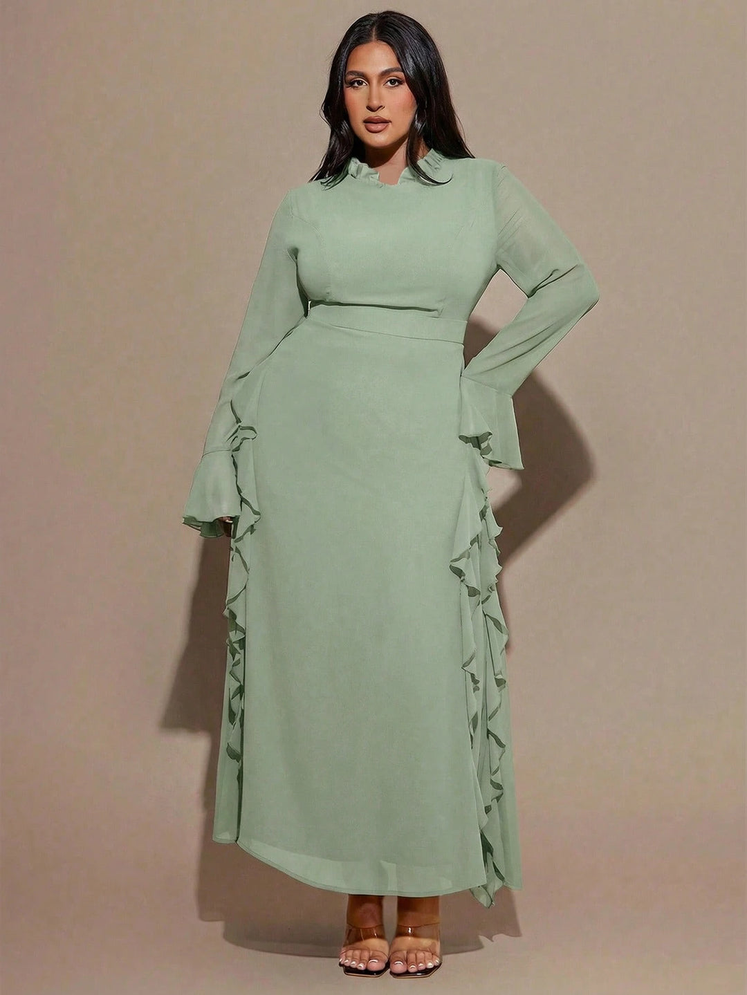 Rochie maxi SHEIN, verde