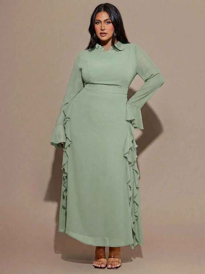 Rochie maxi SHEIN, verde