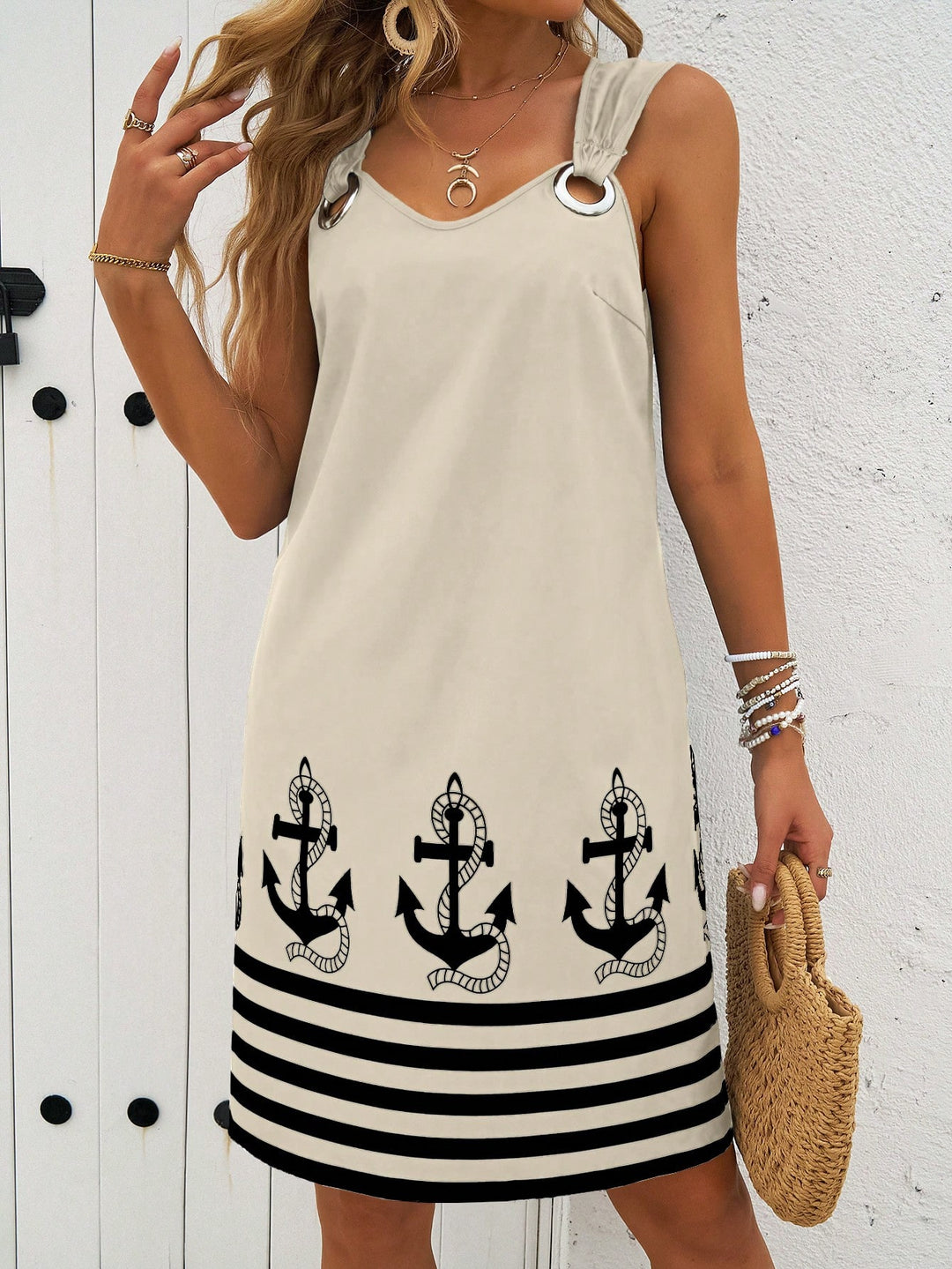 Rochie scurtă SHEIN, bej