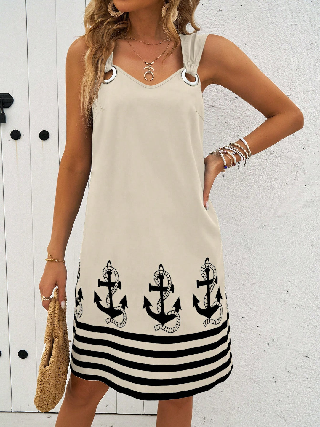 Rochie scurtă SHEIN, bej