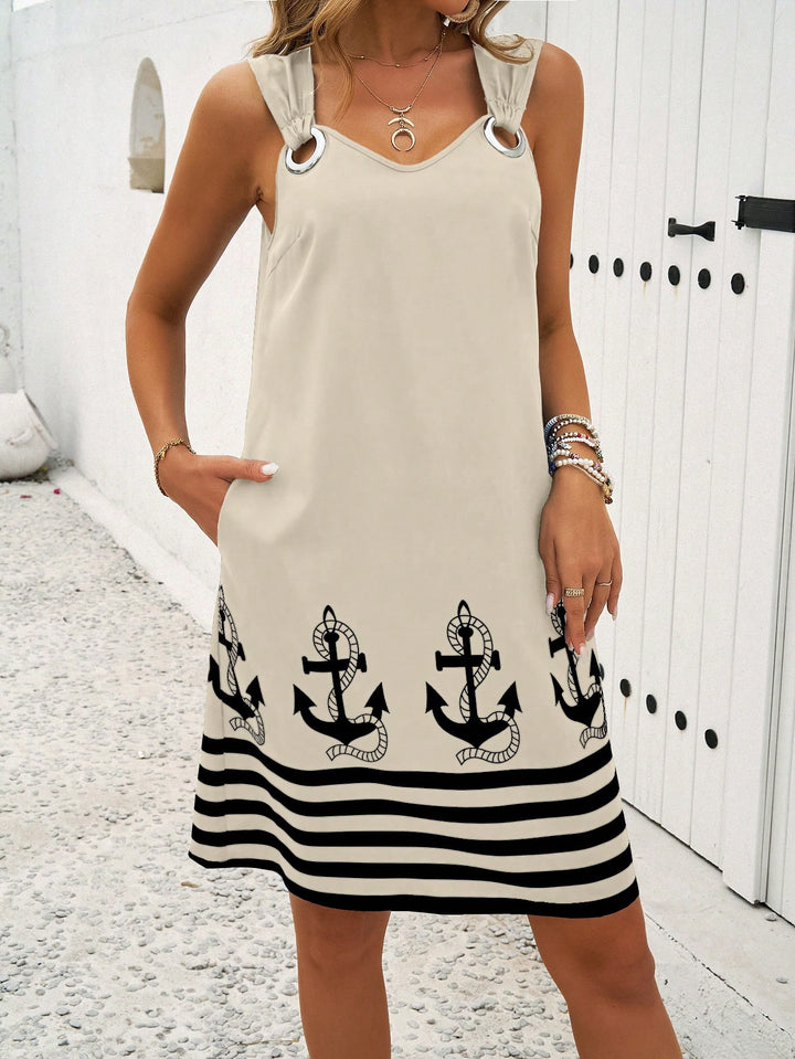 Rochie scurtă SHEIN, bej