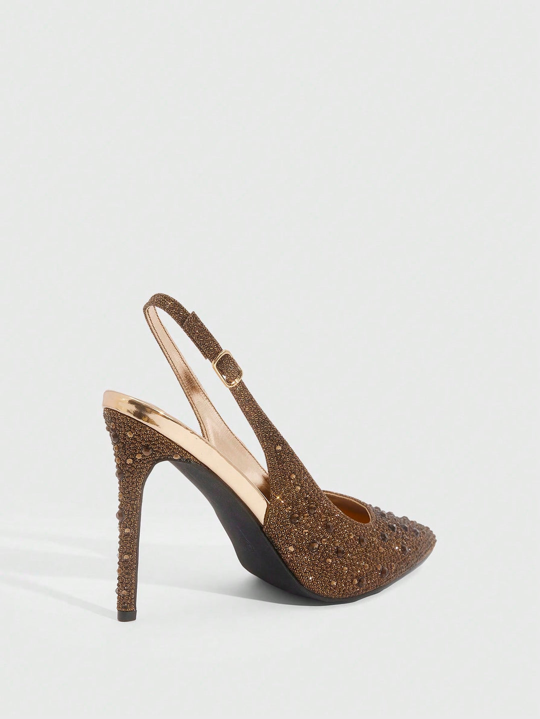 Pantofi cu toc SHEIN, bronz
