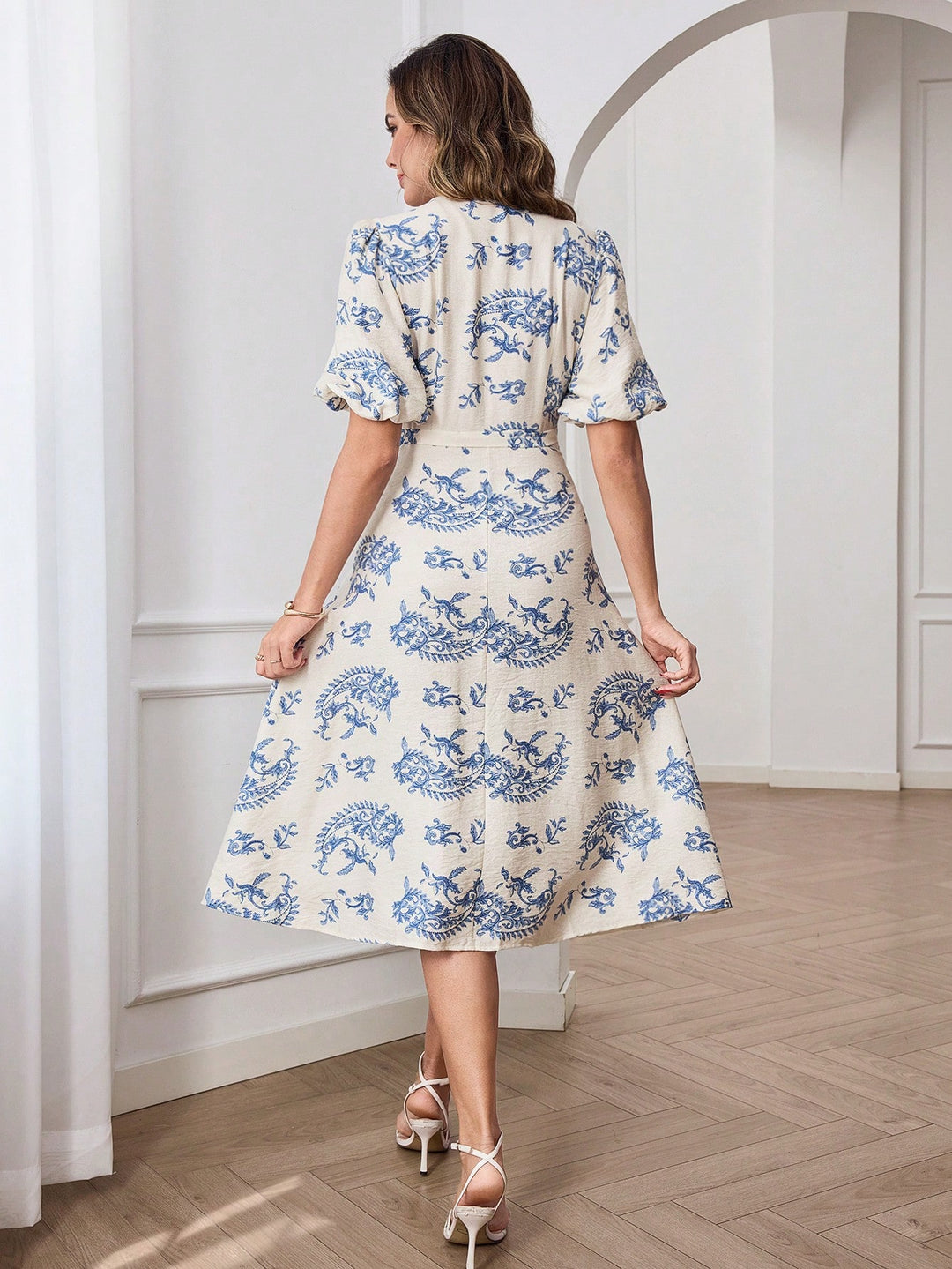 Rochie midi SHEIN, albastru