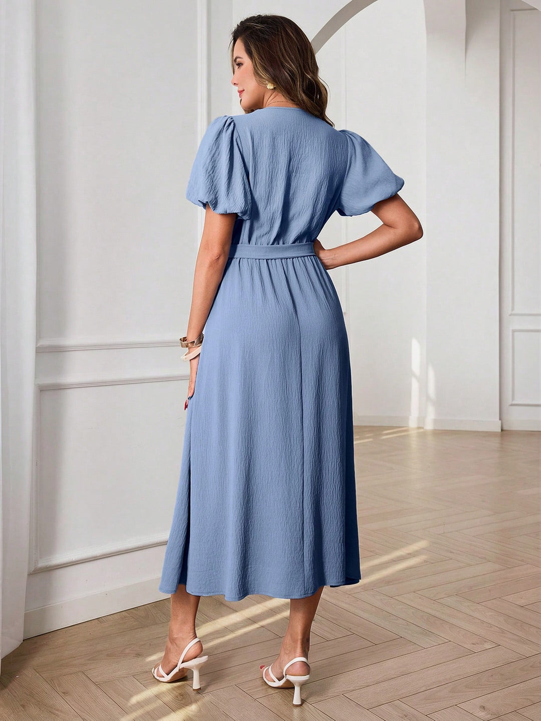 Rochie midi SHEIN, albastru