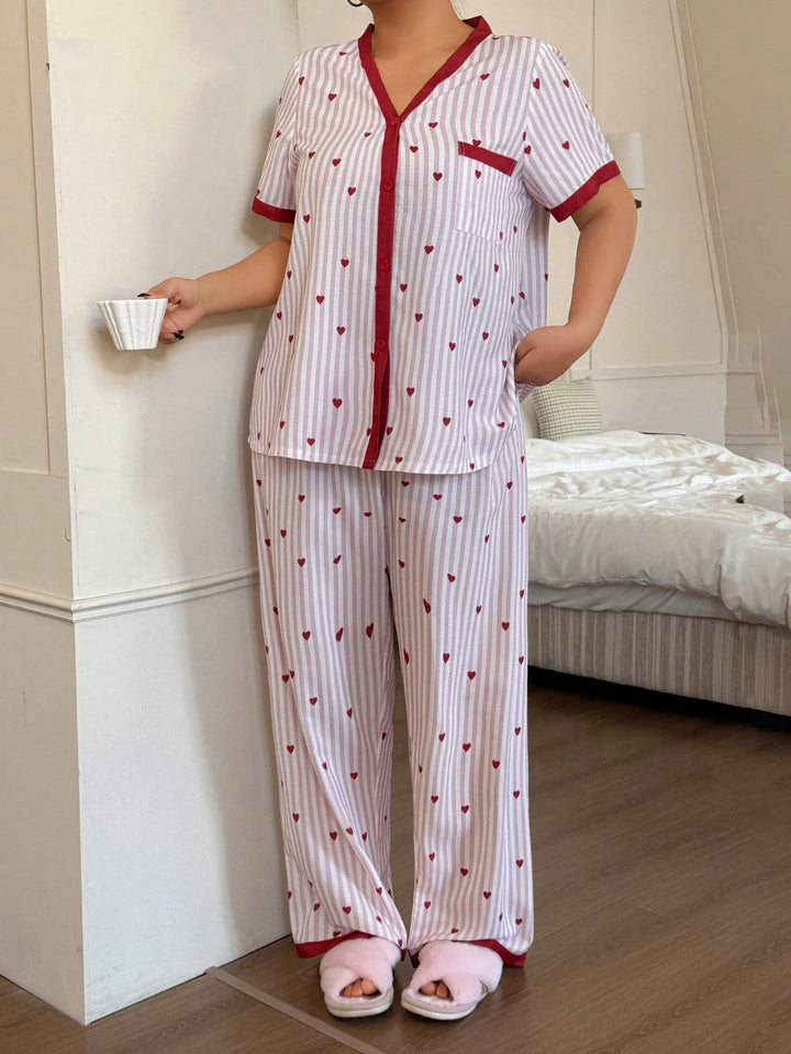 Set pijamale SHEIN, roz