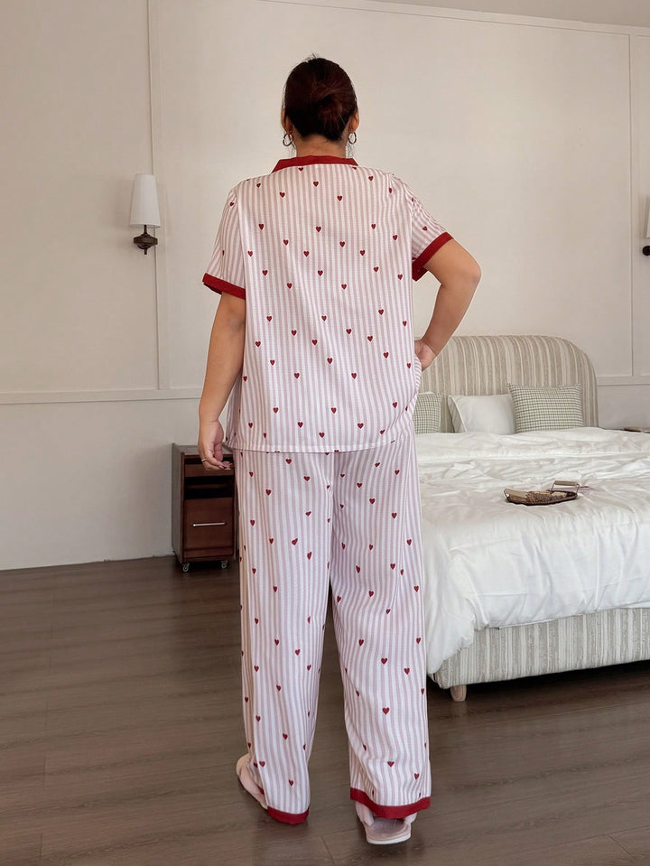Set pijamale SHEIN, roz