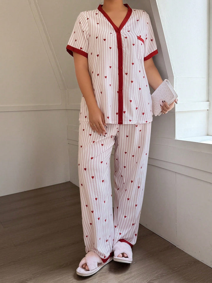 Set pijamale SHEIN, roz