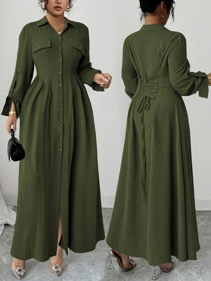 Rochie SHEIN, kaki