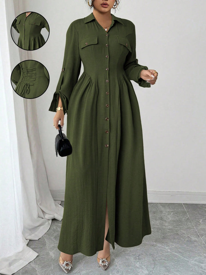Rochie SHEIN, kaki