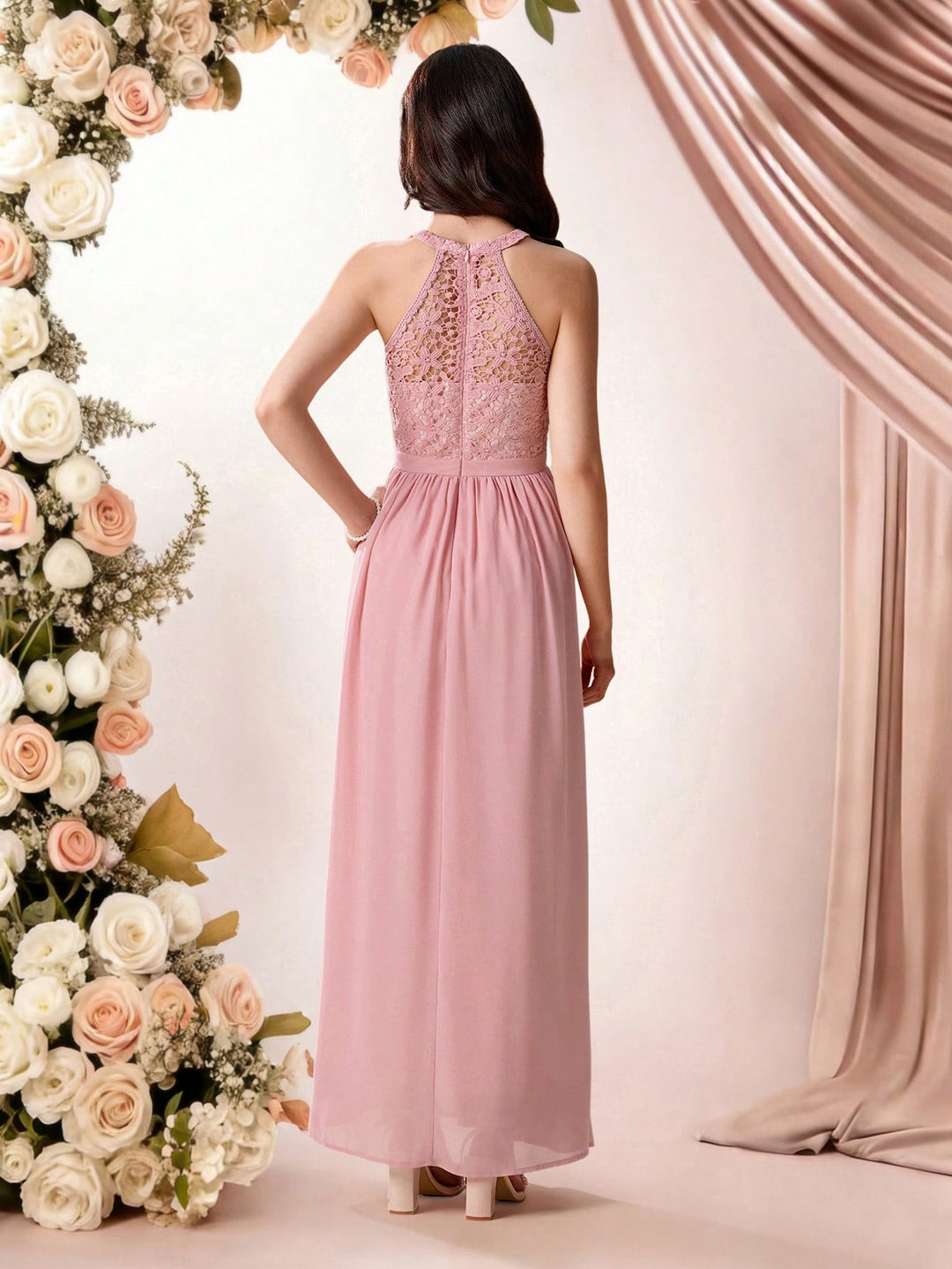 Rochie de ocazie SHEIN, roz
