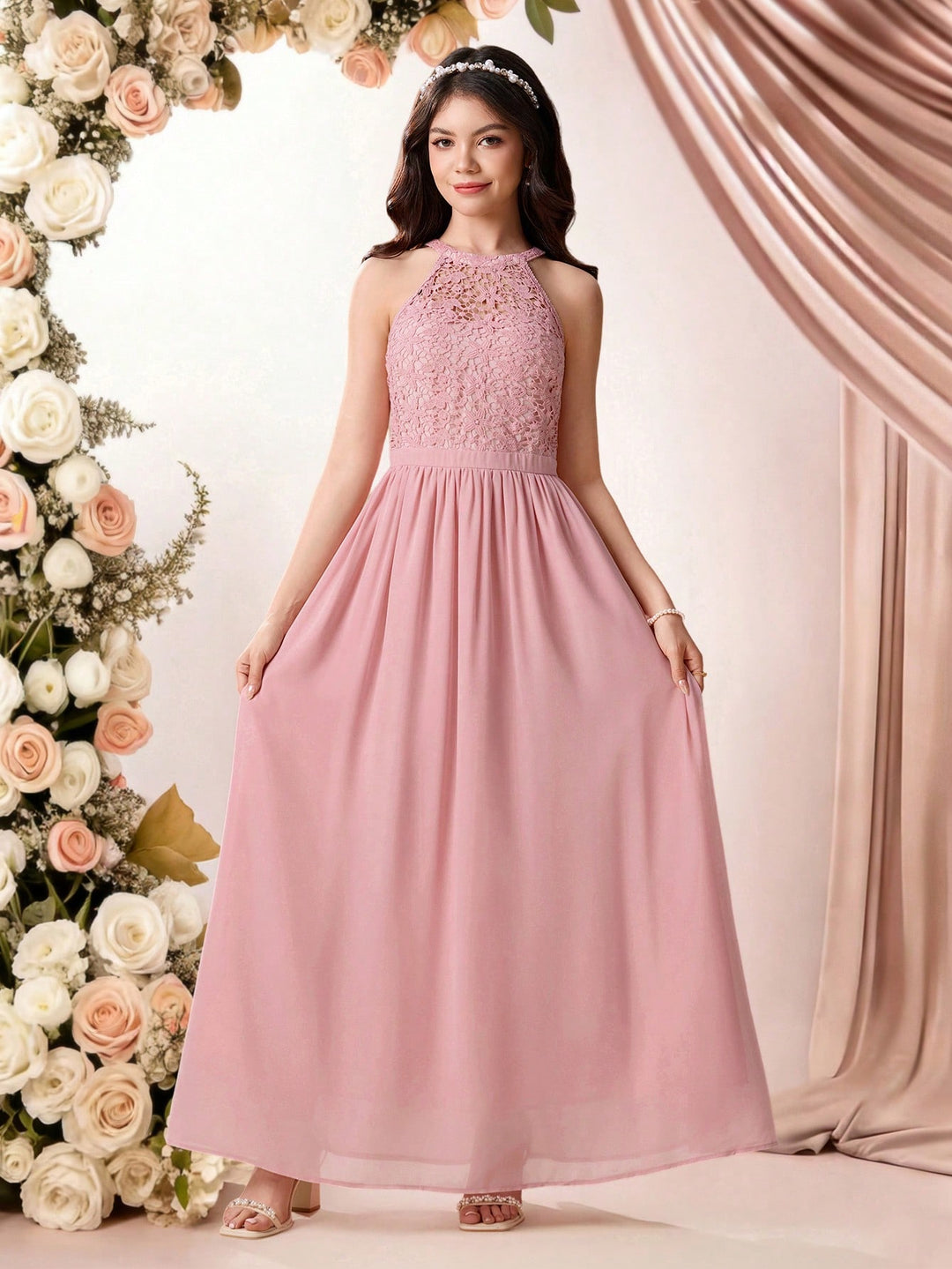 Rochie de ocazie SHEIN, roz