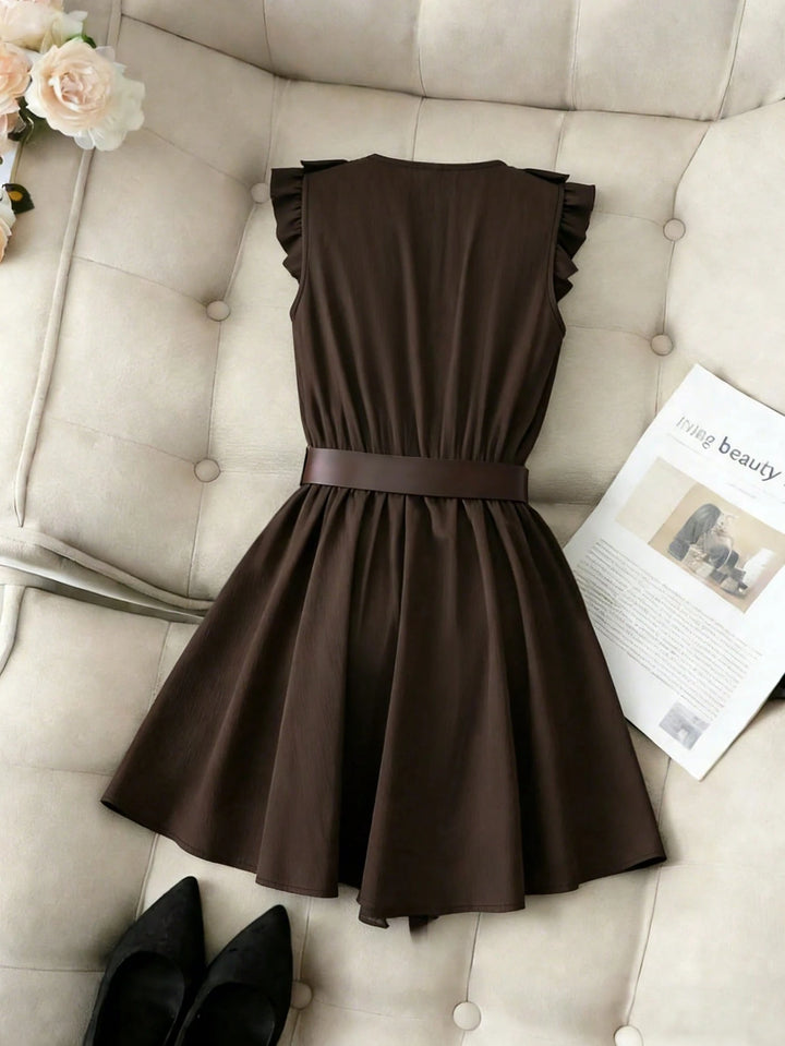 Rochie mini SHEIN, maro