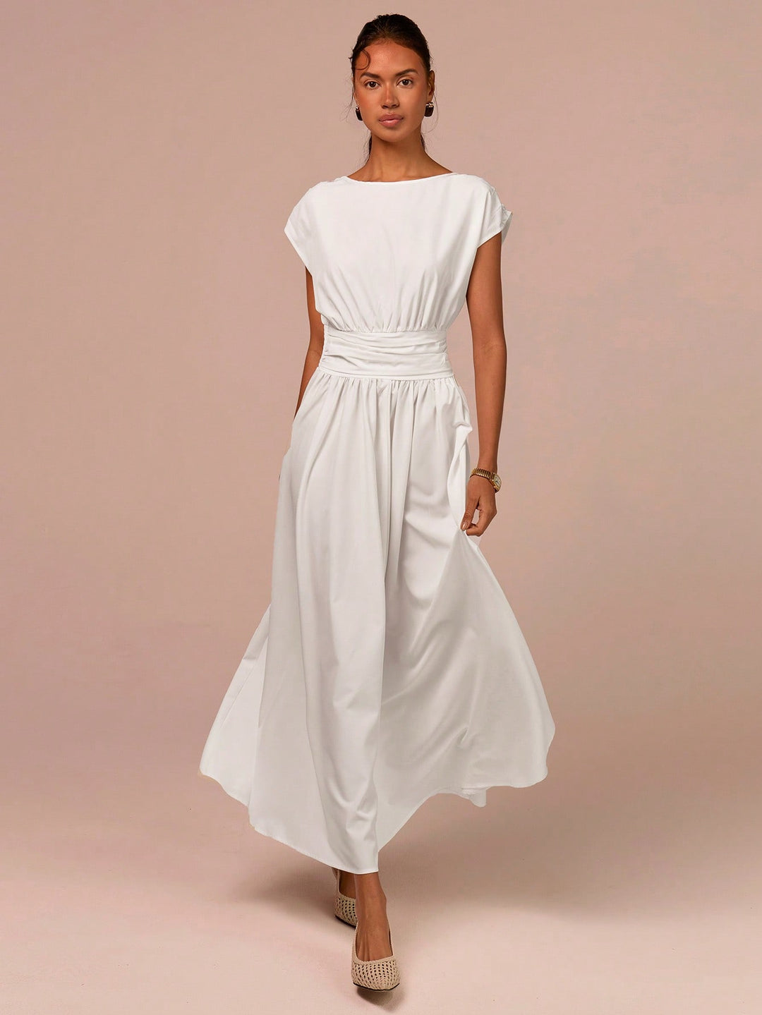 Rochie maxi SHEIN, alb