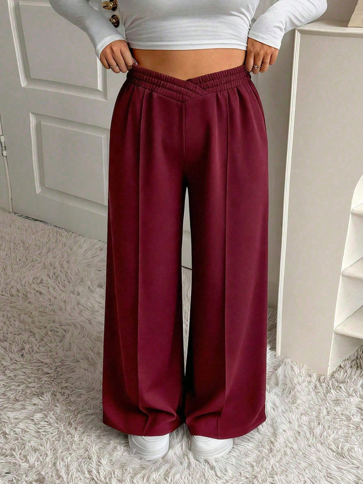 Pantaloni SHEIN, vișiniu