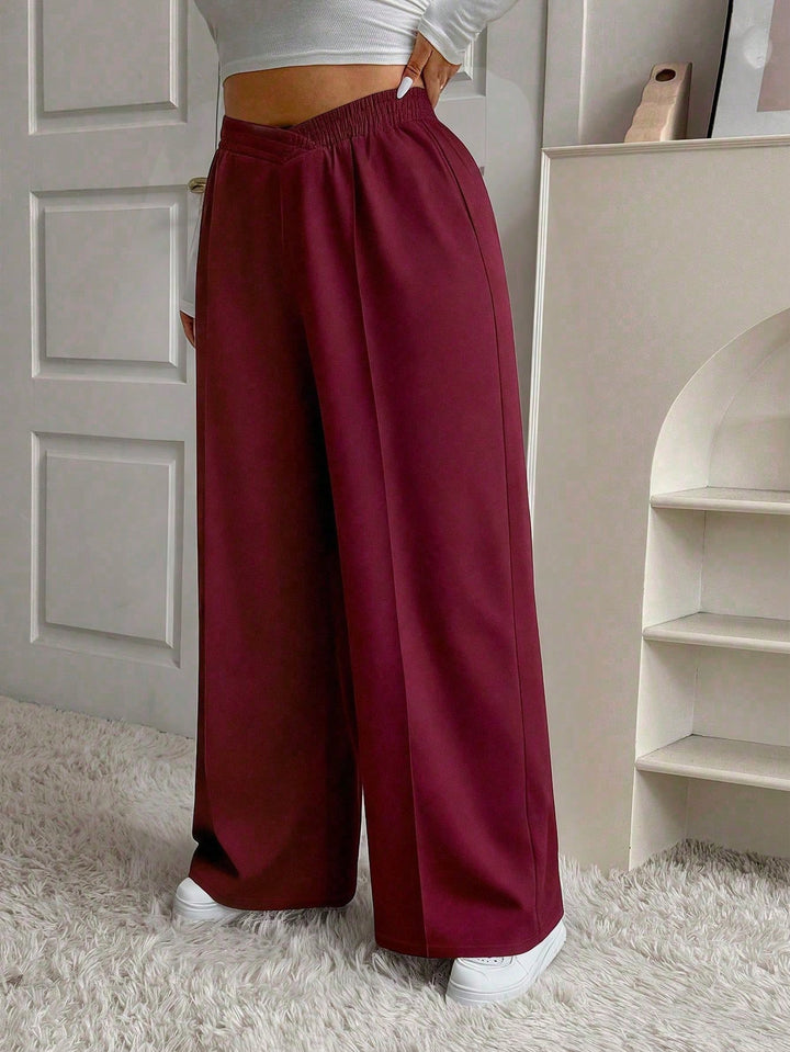 Pantaloni SHEIN, vișiniu