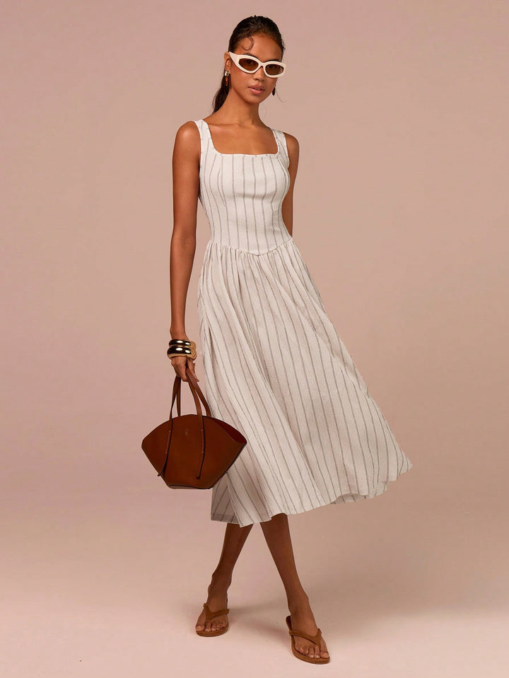 Rochie midi SHEIN, bej