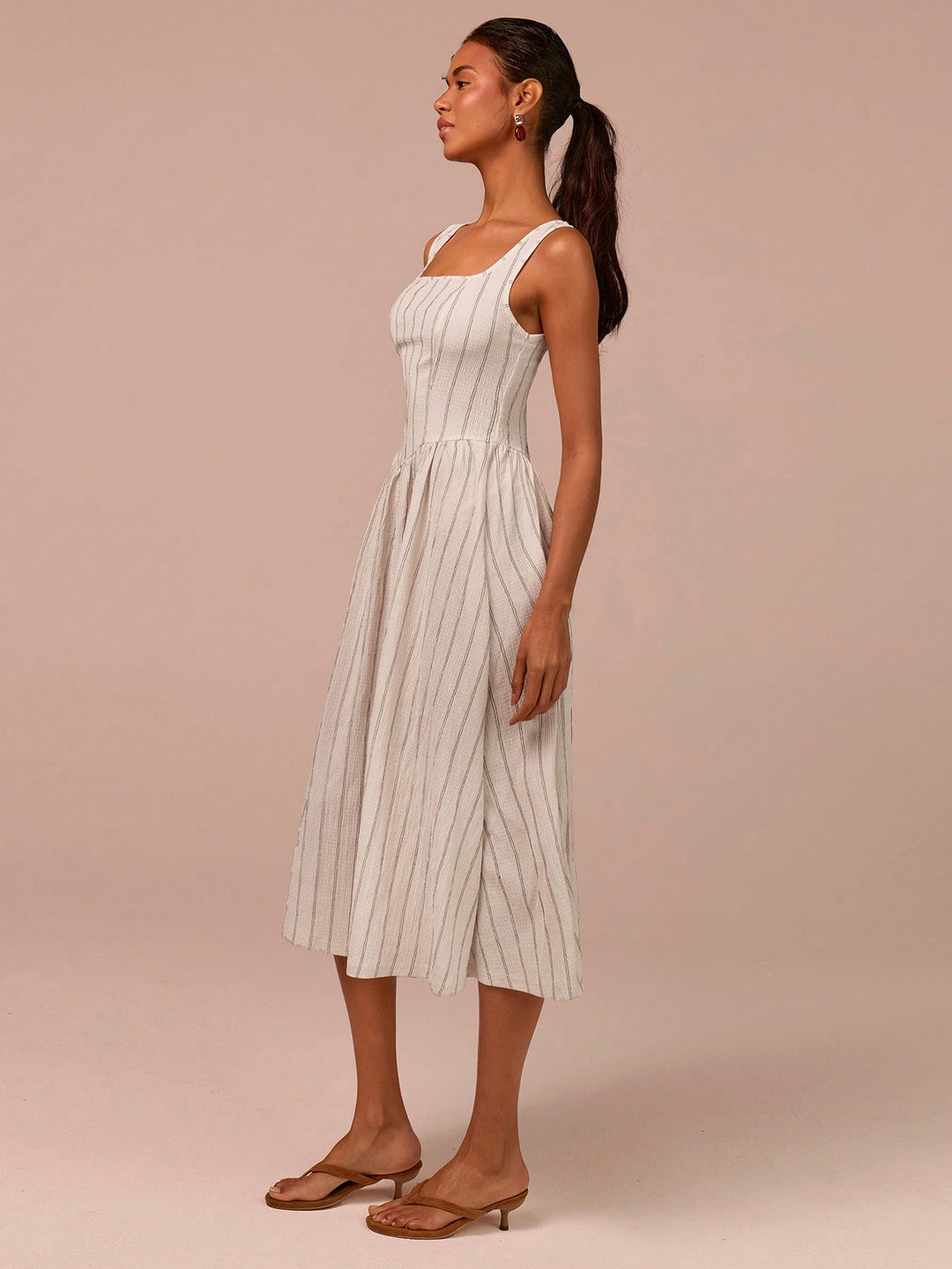 Rochie midi SHEIN, bej