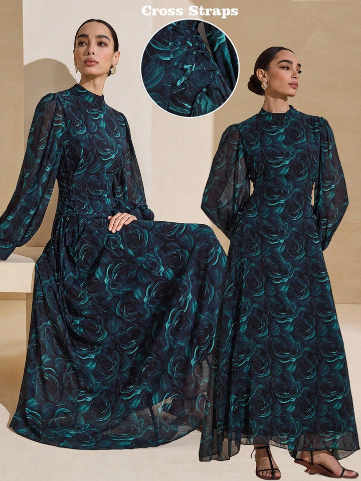 Rochie maxi SHEIN, verde