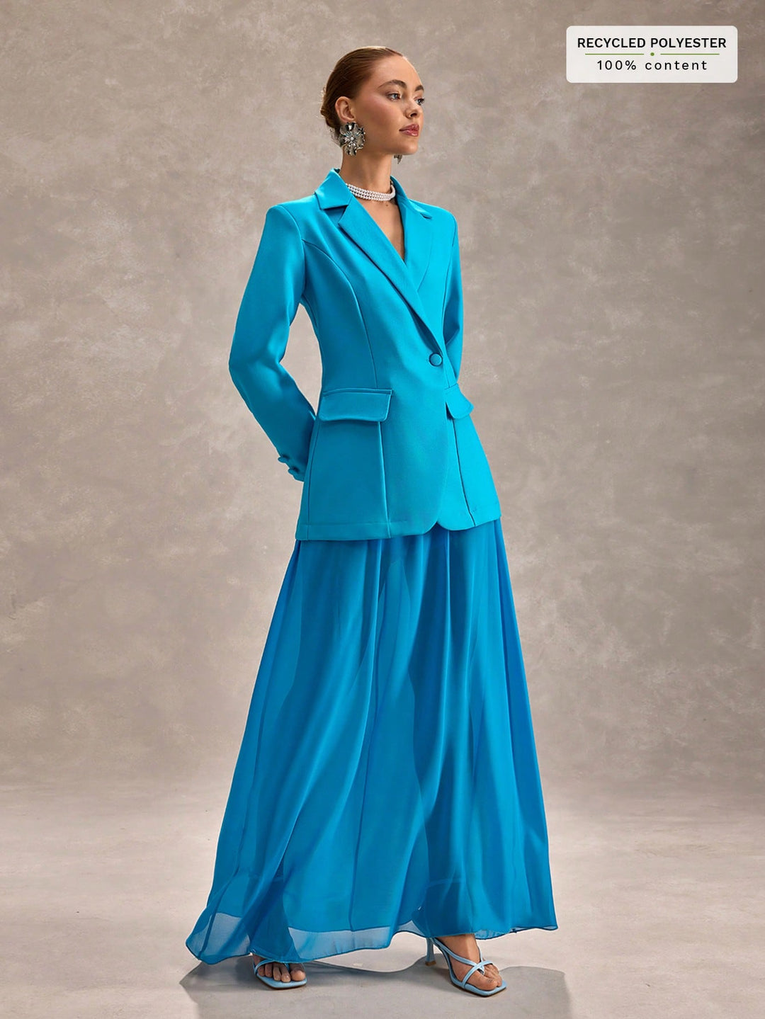 Costum SHEIN, albastru