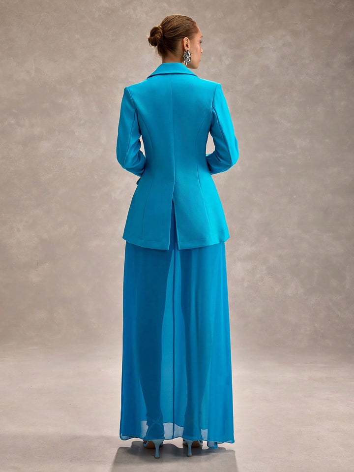 Costum SHEIN, albastru