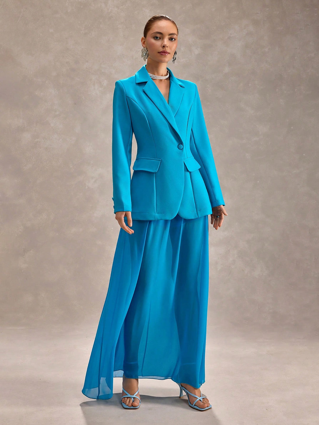 Costum SHEIN, albastru